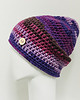 czapki damskie Czapka beanie smerf kolorowa szydełkowa 2