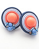 kolczyki soutache Pastelowe mini koła 2