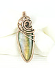 wisiory Wisiorek wire wrapping z labradorytem 1