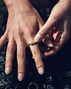 obrączki WAVES thick / brass RING 2