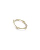 pierścionki - różne WAVES thin / brass RING 2