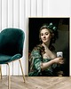 plakaty Plakat Lady with coffee 3