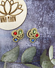 kolczyki soutache zielone małe - kolczyki sutasz 1