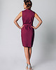 sukienki midi damskie Sukienka Szmijzerka bordowa 4
