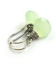 kolczyki wire wrapping Chalcedon seledynowy w srebrze - kolczyki 2