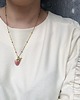 wisiory Łańcuszek z ceramiczną truskawką i pszczołą 4