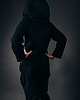 bluza z kapturem damska Bluza Bokserska czarna z turkusem 2