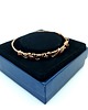 bransoletki wire wrapping Miedziana bransoleta mankietowa z rubinem 1