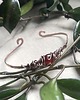 bransoletki wire wrapping Miedziana elfia bransoletka z karneolem 2