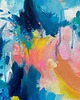 obrazy Kolorowy obraz abstrakcyjny  "EUPHORIA" 90X100 cm - ręcznie malowany 7