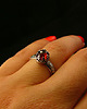 pierścionki srebrne Pierścień Elf  Eris- Granat Almandyn Srebro 3