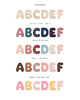 naklejki ścienne do pokoju dziecka Personalizowane Drewniane Literki Bubble Letters 3
