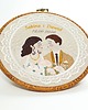 Ślub - inne Personalizowana pamiątka ślubna/rocznicowa, haft w oprawie vintage 6