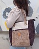 torby na ramię Sztruksowa duża torba Shopper Mocha 2