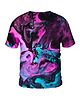 t-shirt damskie Damski T-shirt DR.CROW Neon Marble 1