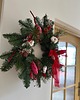wianki bożonarodzeniowe Duży świąteczny wianek w czerwieni naturalny 5