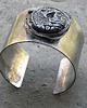 bransoletki wire wrapping Surowy ametyst - ring  -  bransoleta mankiet CUFF 4