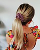 gumki do włosów Gumka jedwabna, scrunchie, frotka dusty rose MIDI 2