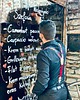 paski męskie Szelki folkowe czarne - Folk łowicki 1