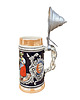 kubki Ceramiczny kufel z pokrywką Albert Jacob, Thewalt, Niemcy, lata 70. 1