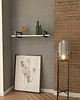 regały i półki Półka Wisząca na Ścianę Biel do Salonu Sypialni 80 cm Loft Nowoczesna 3