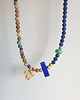 chokery Naszyjnik choker ANTYK TEBY lapis lazuli, jaspis obrazkowy, turkus mosiądz 2