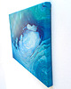 obrazy Oryginalny obraz abstrakcyjny 26x36 cm - Ogrom Turkusu 1