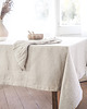 obrusy i serwetki Lniany obrus z listwą  heavy linen NATURAL 5