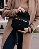 torby na ramię Torebka Basic Craftbags czarna ze skórzaną klapą 3