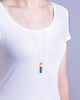 wisiory wisiorek z kolekcji EDGY/ GOLD/Malachit/mat 1