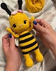 przytulanki dla niemowląt i dzieci Pszczółka na szydełku, przytulanka pszczółka, prezent dla dziecka 3