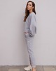 bluza bez kaptura damska Szara bluza bawełniana krótka bez kaptura 3