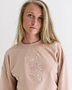 bluza bez kaptura damska Bawełniana bluza WILD GRL z haftem 1