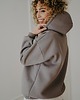 bluza bez kaptura damska Bluza  basic oversize  klasyczna  siwa 3