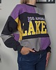 bluza bez kaptura damska Bluza patchwork - Purple Court - Signature - oversize 4