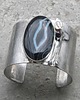 bransoletki wire wrapping Agat - perła - granat  - BRANSOLETA MANKIET - CUFF 1