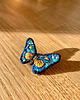 broszki Motyl niebieski - ręcznie haftowana broszka 1
