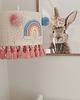lampy do pokoju dziecka Lampa wisząca do pokoju dziecięcego tęcza, chwosty, pompony 2