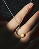 wisiory Amber as a Pearl / silver necklace with Amber 3