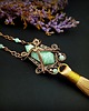 wisiory Naszyjnik perfumetka z amazonitem wire wrapping 4