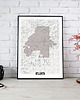 plakaty Atlanta mapa plakat  50x70 cm / A3 / A4 3