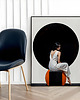 plakaty Plakat  Woman Black Circle 1