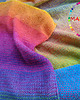 szale damskie UNIKAT szal dziergany (jak tkany) "Autumn Rainbow" 3