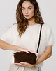 torby na ramię BLISS BAG - skórzana torebka - zamszowa - brąz 3