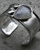 bransoletki wire wrapping Kamień księżycowy   - BRANSOLETA MANKIET - CUFF 1
