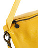 torby na ramię Torba skórzana Finna żółta marki bolsa 5