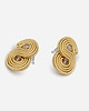 kolczyki soutache Małe sztyfty / wkrętki złoto sepia 1