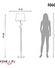 lampy podłogowe Designerska lampa stojąca do salonu z abażurem FOGO 5