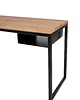 biurka Biurko industrialne loft stal drewno Fiemme czarne 120cm x 50cm dąb 5