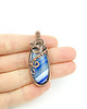 wisiory Wisiorek z niebieskim agatem wire wrapping 4